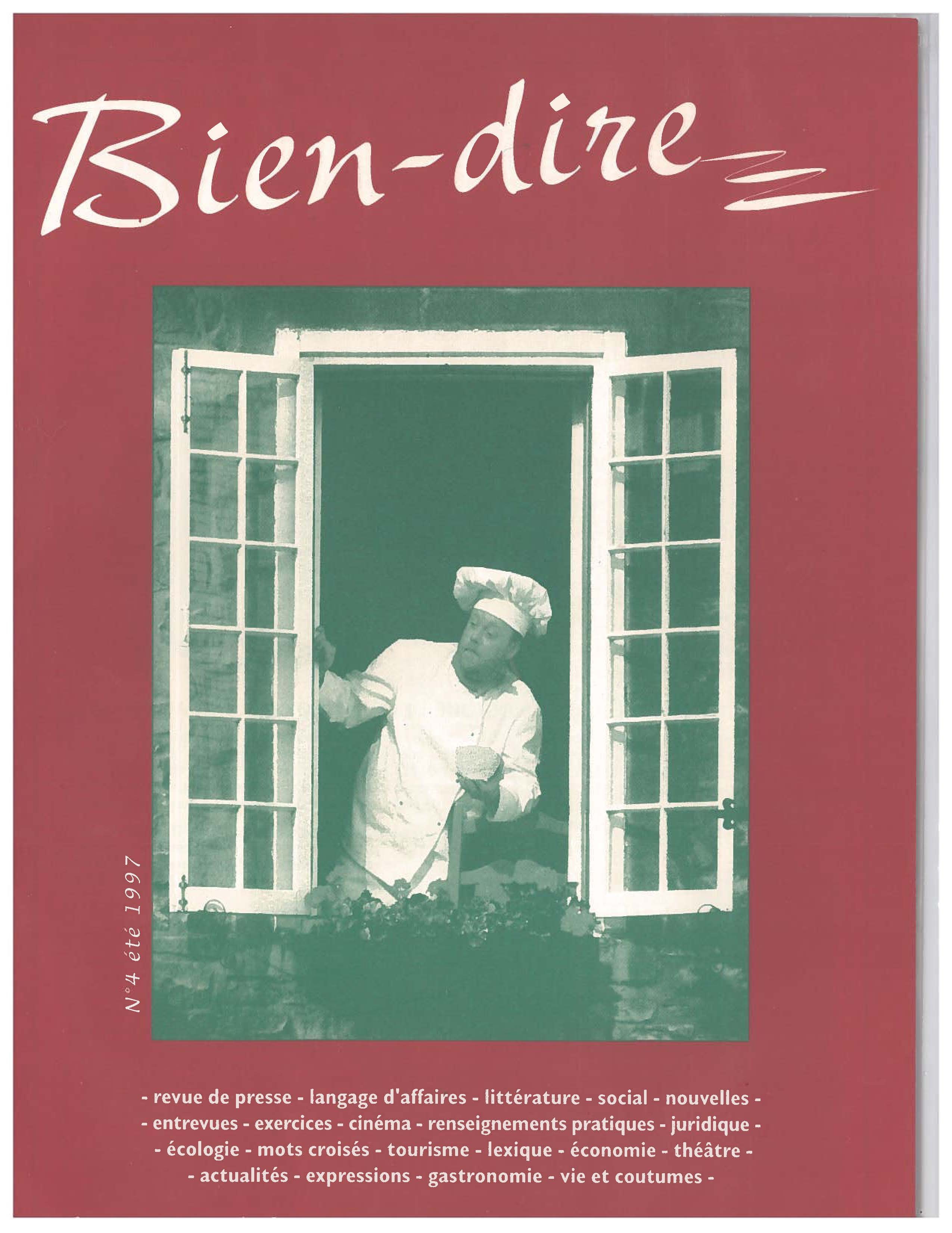 Bien-dire #4 - Click to enlarge picture.